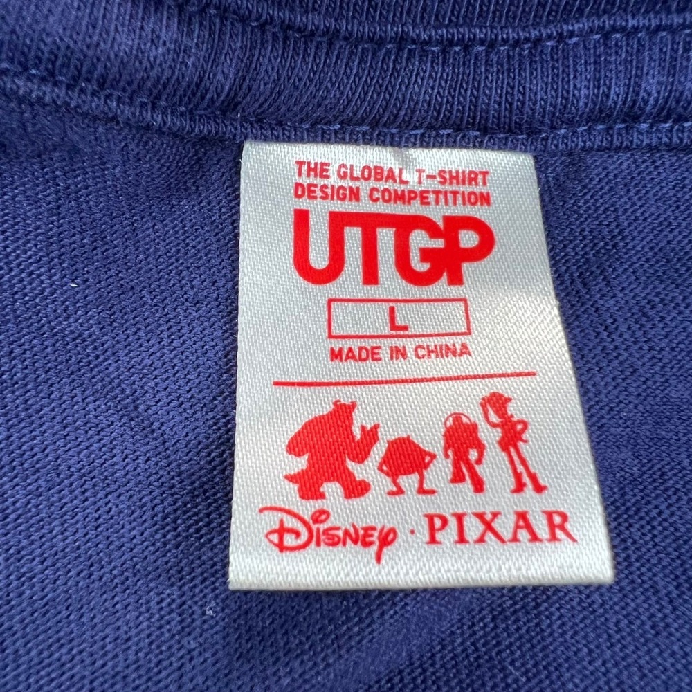 UNIQLO Finding Nemo T-Shirt Mens Large Navy Blue Disney Pixar Tee Fade UTGP - Picture 4 of 12